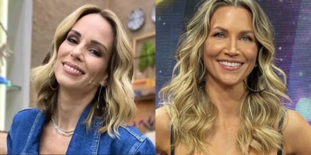 Ana Furtado surge ao lado de Anne Lottermann e rodeada por bailarinas de Faustão: "Foi nos bastidores"