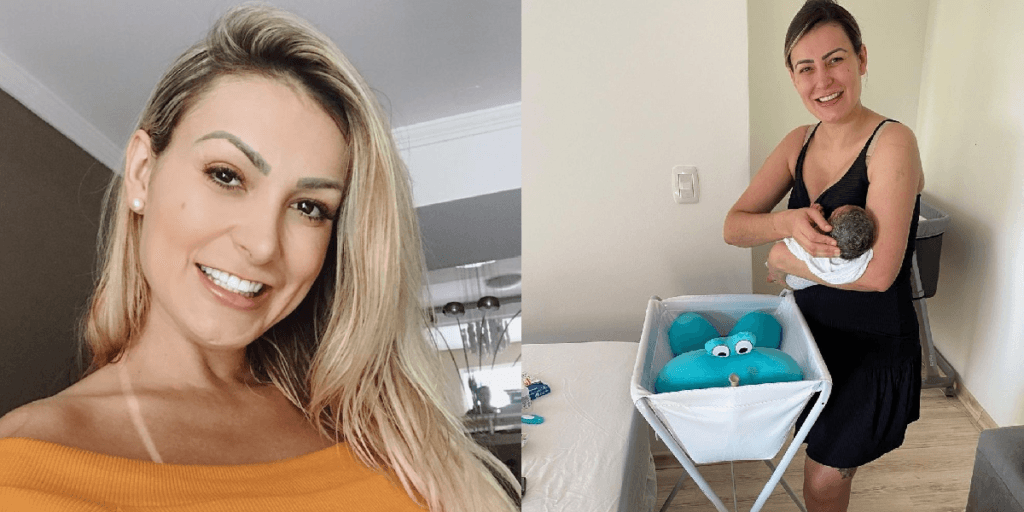 Andressa Urach divulga foto com filho de 8 meses e para muitos é o bebê mais lindo do Brasil