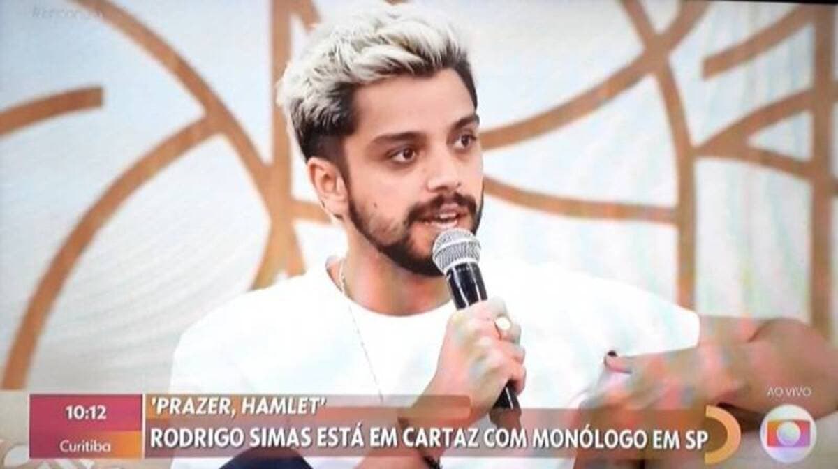 Rodrigo Simas no Encontro (Foto: Reprodução) Rodrigo Simas no Encontro (Foto: Reprodução)