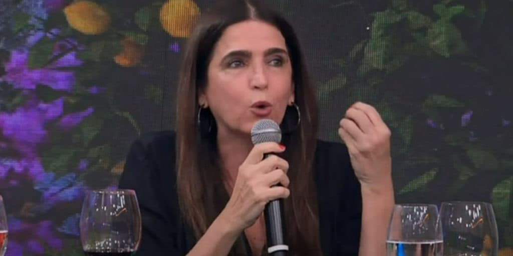 Nos bastidores do Faustão, Malu Mader desabafa sobre situação do Brasil: "Vai acabar esse tempo triste"