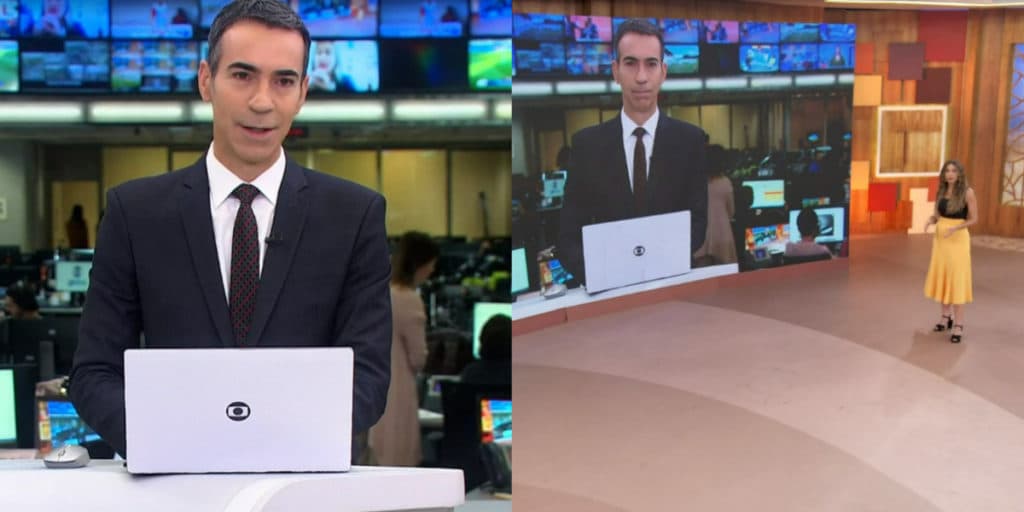 César Tralli volta à Globo após morte da mãe e dá recado para Patrícia Poeta: "Estar aqui com vocês"