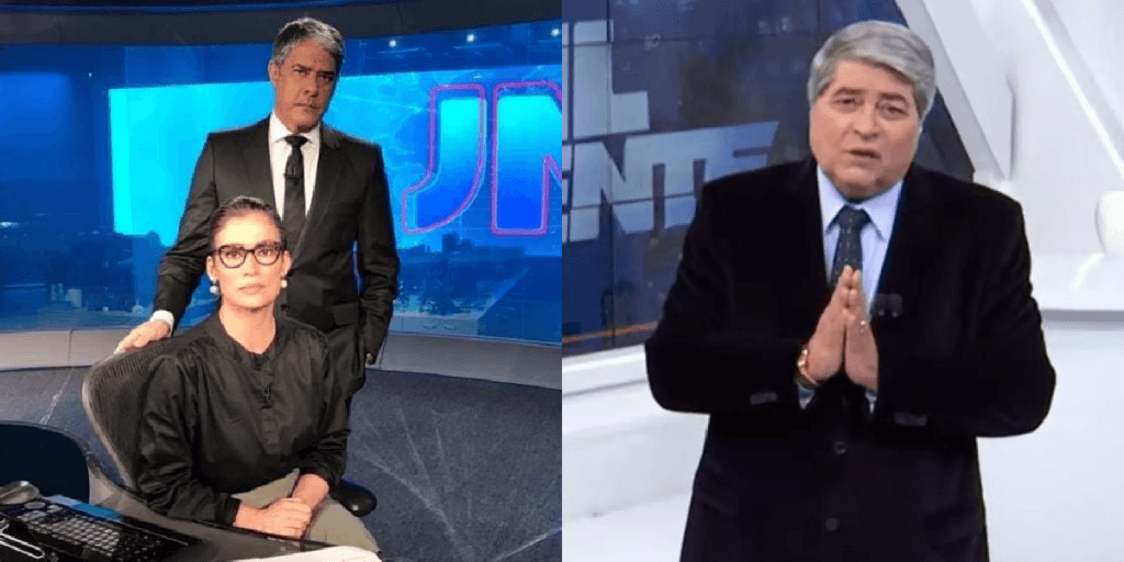 No mesmo dia, Bonner, Renata Vasconcellos e Datena não contêm a emoção e caem no choro em telejornais
