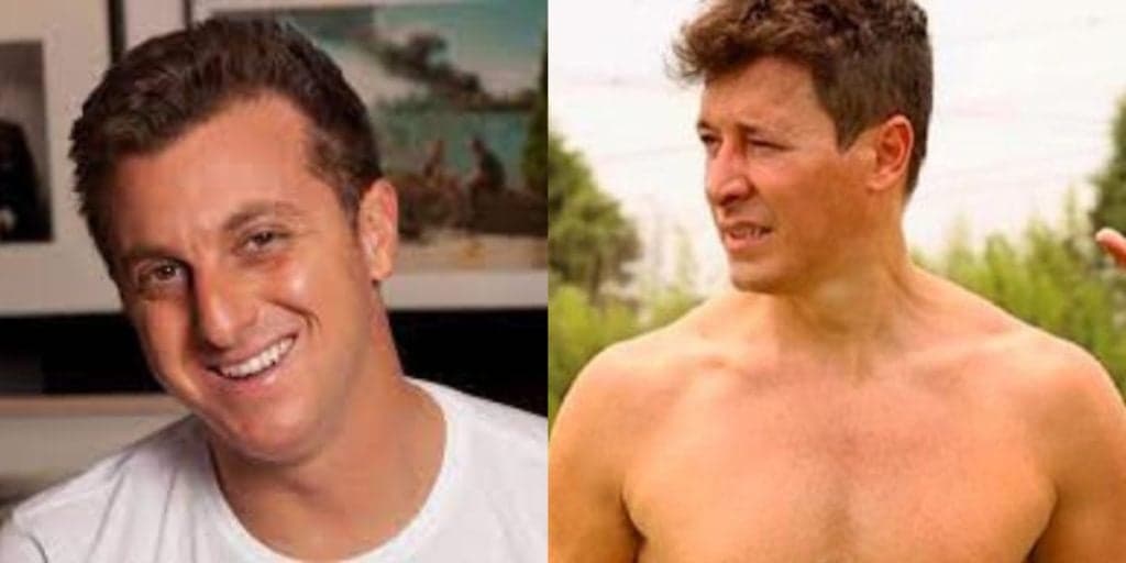 Luciano Huck manda recado em público para Rodrigo Faro e divulga foto do apresentador só de sunga