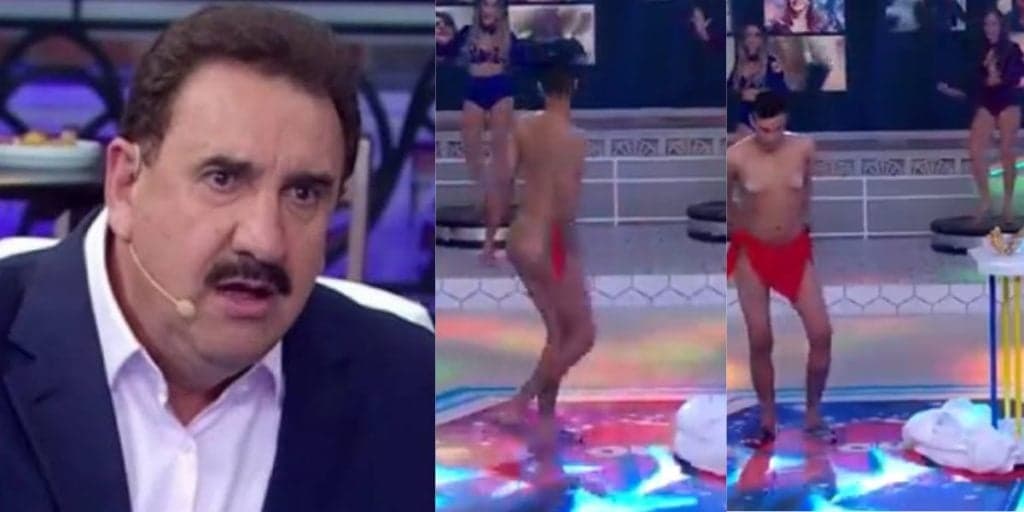 Ratinho ousou pesado no SBT e colocou no ar homem descansando banana apenas com o @nus ao vivo