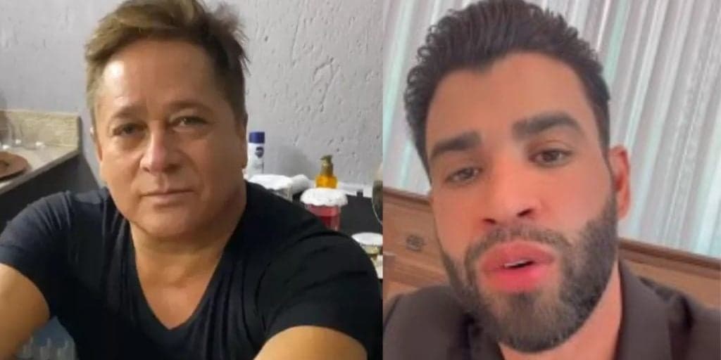 Gusttavo Lima reencontra Leonardo, mostra situação em vídeo e questiona cantor: "Já passou fome?"