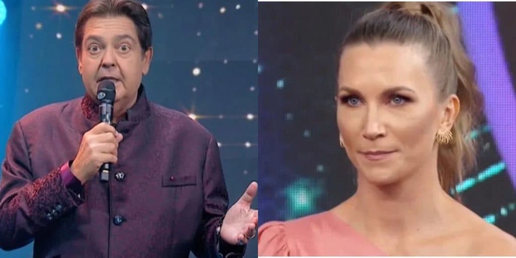Faustão serve refeição com formigas para convidados na Band e Anne Lotterman acaba comendo