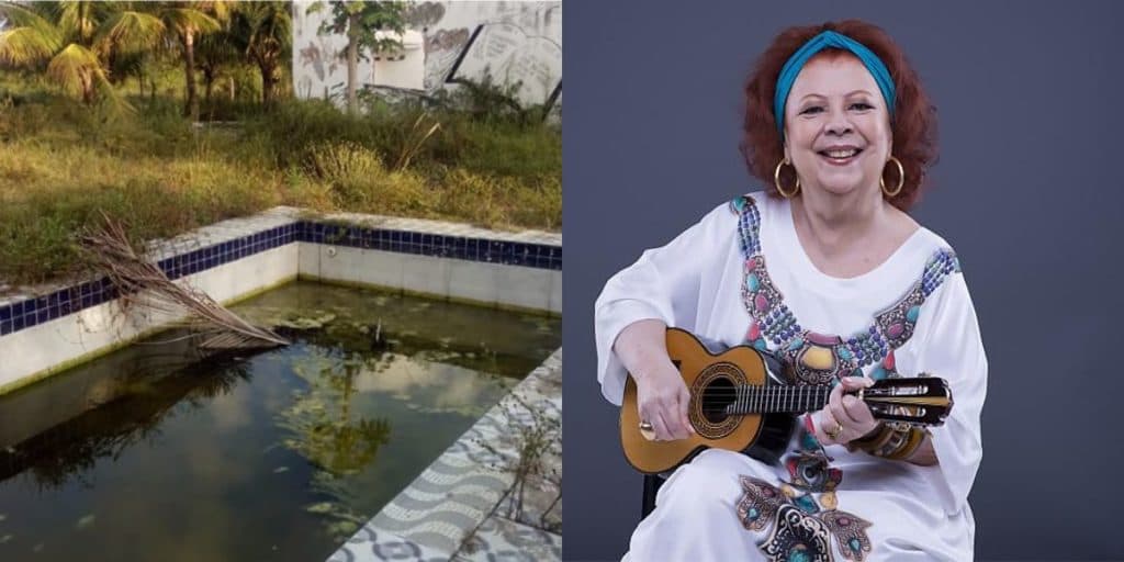 Mansão abandonada de Beth Carvalho tem sete andares, praia privada e está à venda por 4 milhões; veja fotos