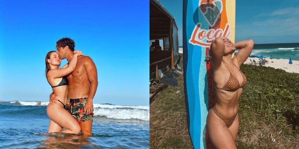 Larissa Manoela faz tatuagem em homenagem ao namorado em local "escondido" e flagra de biquini prova