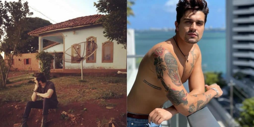 Térrea, sem portão e em cidade pequena: essa é a casa humilde que Luan Santana vivia antes da fama