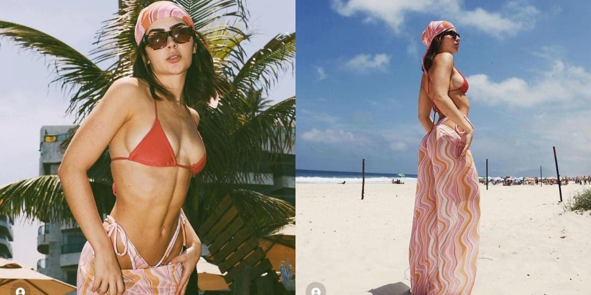 Jade Picon faz ensaio sensual em praia do Rio
