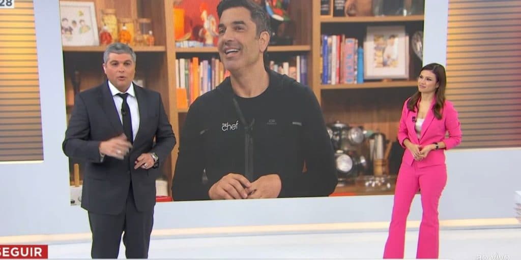 Joel Datena se desespera na Band ao saber o que aconteceu com Edu Guedes: "Bateu na sua cara mesmo"