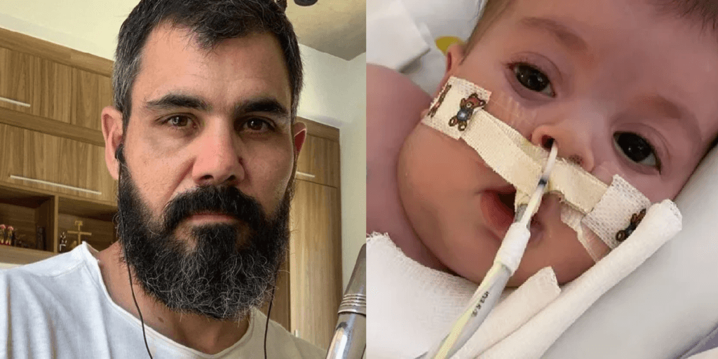 Família de Juliano Cazarré vive novos momentos de angústia e nova cirurgia de filha: "Rezando"