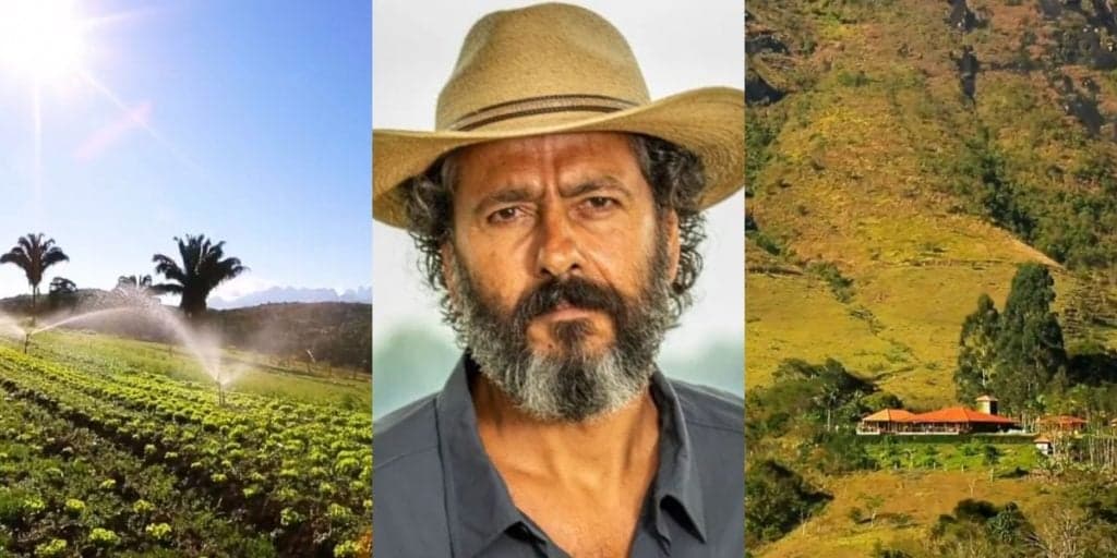 Criação de gado, hortas enormes e lago próprio: a fazenda de Marcos Palmeira, que foi alvo de policiais