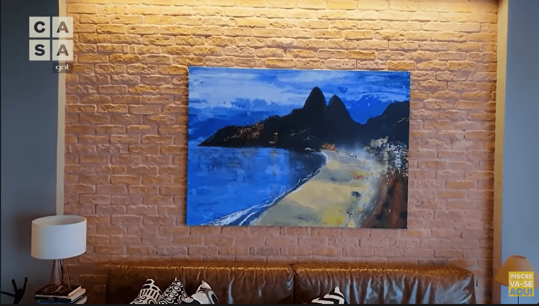 O quadro favorito da atriz feito por Edgard, seu companheiro (Foto Reprodução/Youtube) O quadro favorito da atriz feito por Edgard, seu companheiro (Foto Reprodução/Youtube)