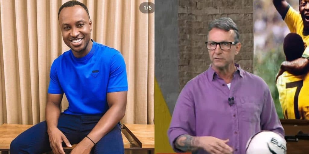 Thiaguinho surge na Band, encontra Neto e diz o que pensa dele: “Ele não cansa de ser”
