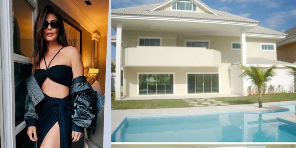 Piscina enorme, estúdio particular e sótão belíssimo: a mansão magnífica de Juliana Paes é de cair o queixo