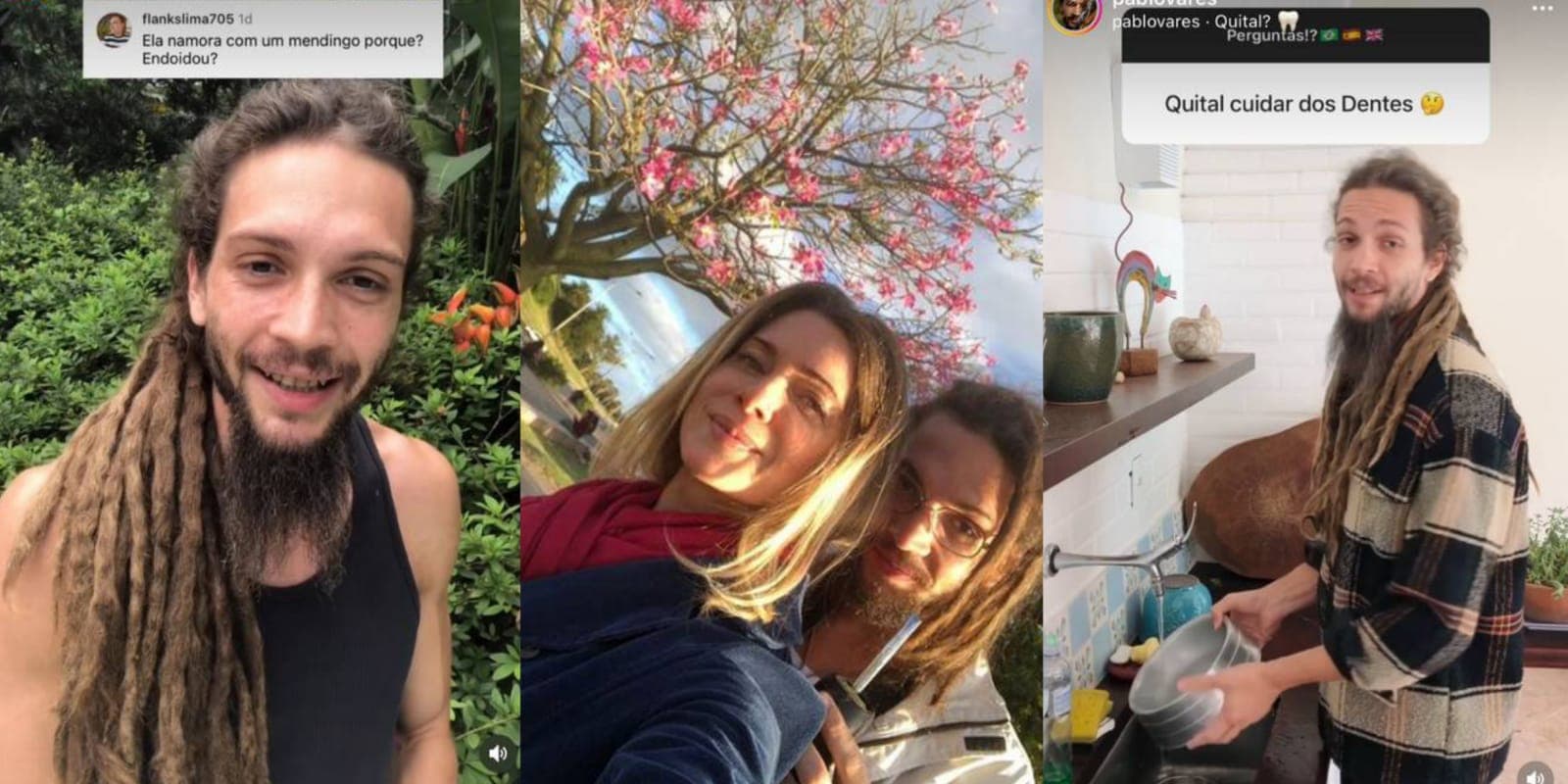 Letícia Spiller e o marido, Pablo Vares (Foto: Reprodução/Montagem)