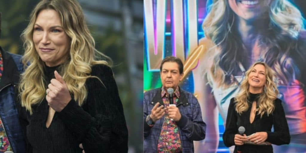 Anne Lottermann desmorona no Faustão ao falar da morte do marido que foi vítima de câncer