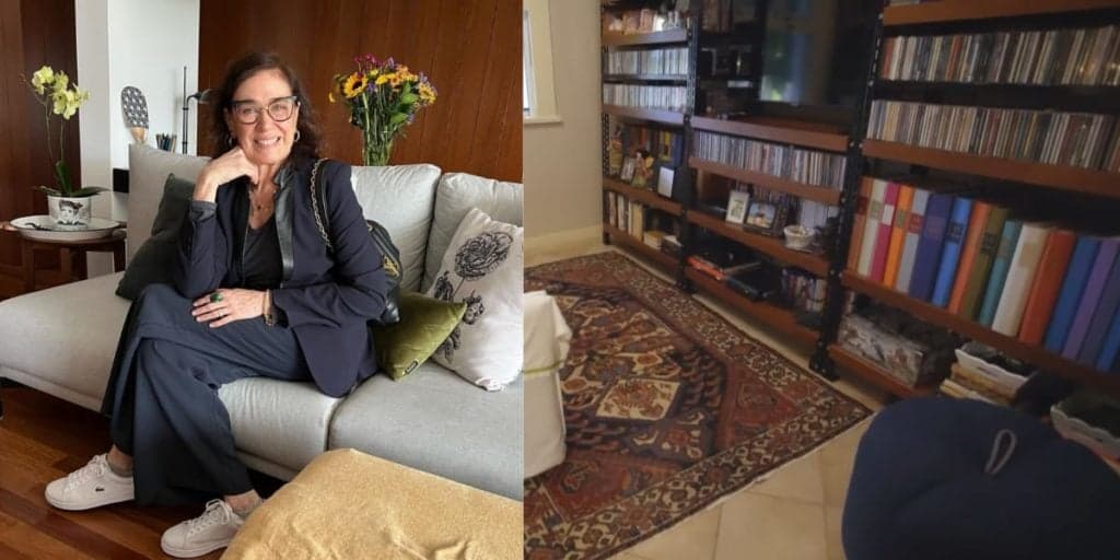 Biblioteca enorme, prêmios e fotos raras: assim é o escritório onde Lilia Cabral cria seus personagens
