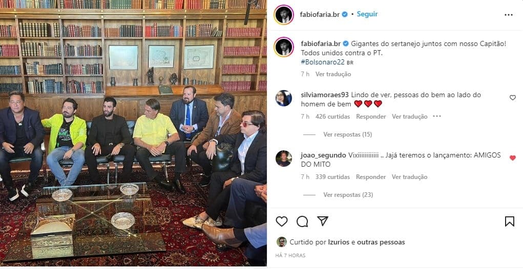 Marido de Patrícia entrega reunião entre Gusttavo, Leonardo e Zezé - Foto: Reprodução