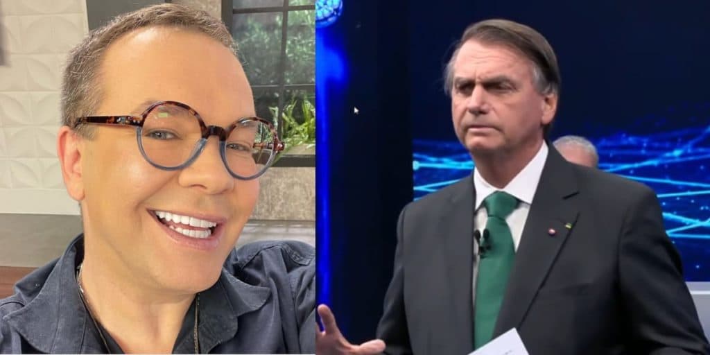 Felipeh Campos, que se demitiu da RedeTV, surge no colo de Bolsonaro e detona: “Somente por eu ser gay?”