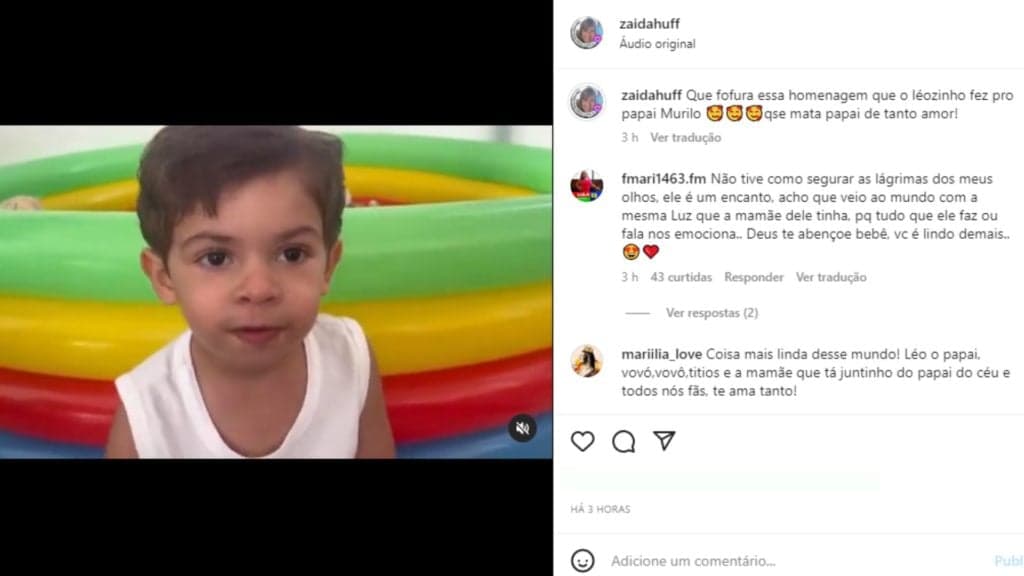 Filho de Marília Mendonça faz homenagem ao pai e emociona - Foto: Reprodução Filho de Marília Mendonça faz homenagem ao pai e emociona - Foto: Reprodução
