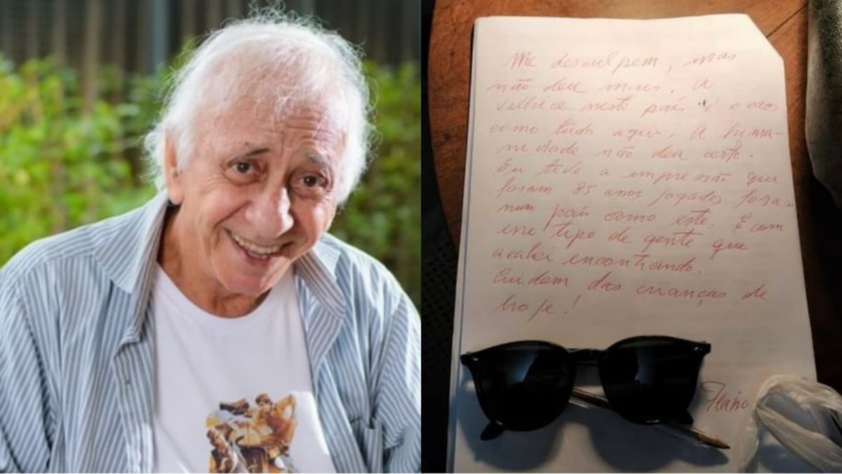 O ator veterano Flávio Migliaccio deixa carta de despedida antes de tirar sua própria vida