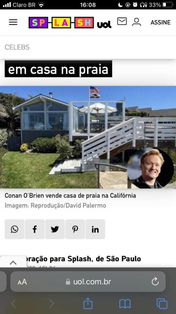 Apresentador tem mansão absurda na praia com direito a carregador de Tesla e se desfaz dela por R$86 milhões