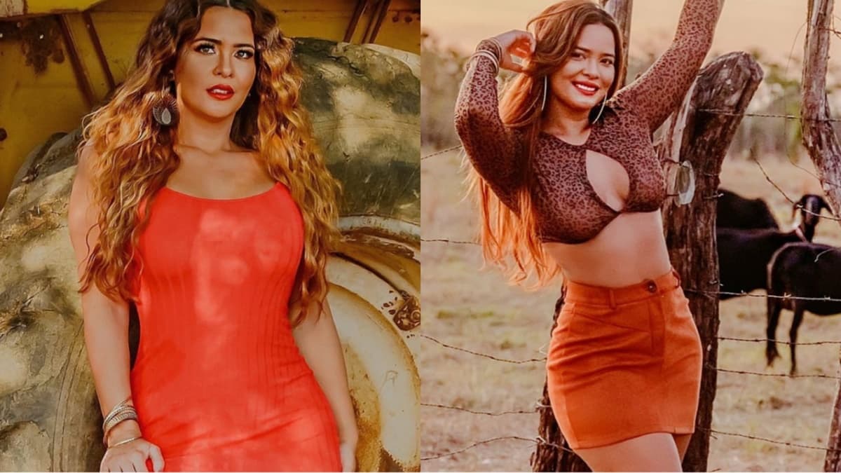 A influenciadora exibe seu corpão transformado A influenciadora exibe seu corpão transformado