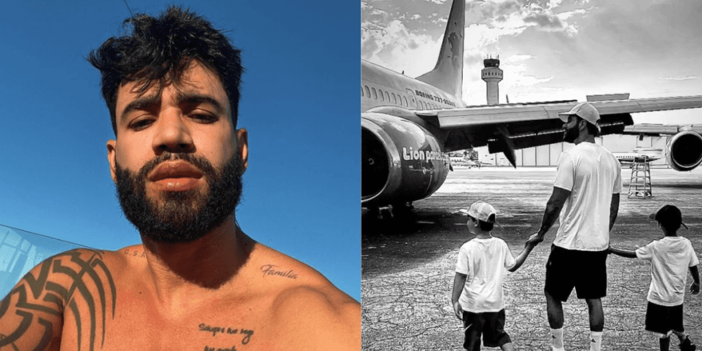 Gusttavo Lima surge em foto rara com os filhos, e para muitos, os garotos são os mais lindos do Brasil
