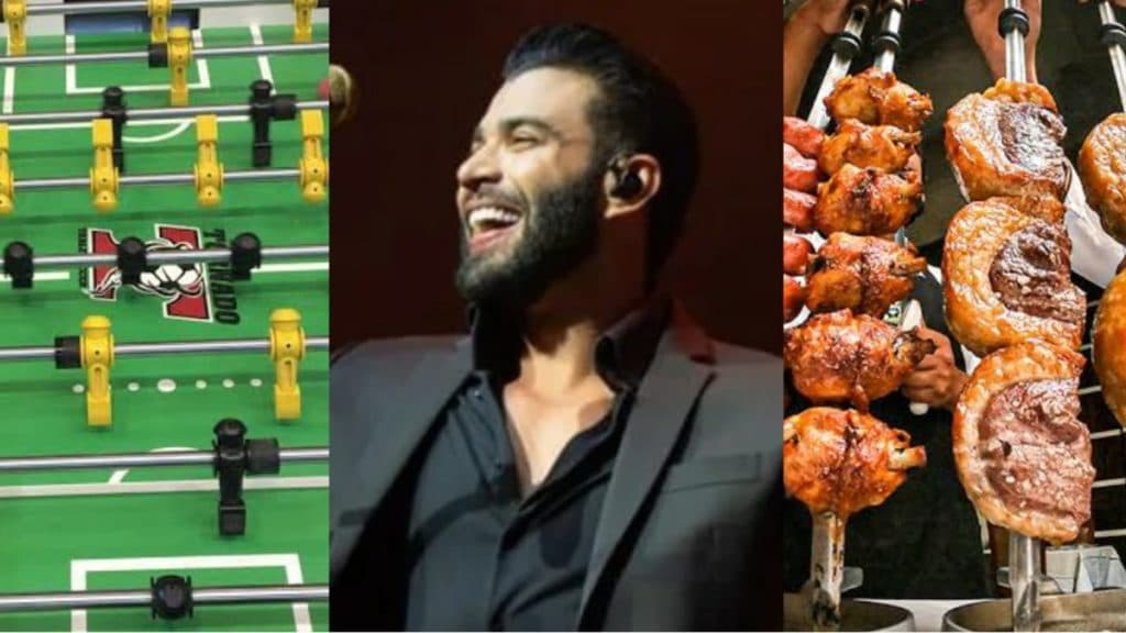 Mesa de pebolim, churrascaria e 4 quartos: as exigências de Gusttavo Lima em camarim fora do país