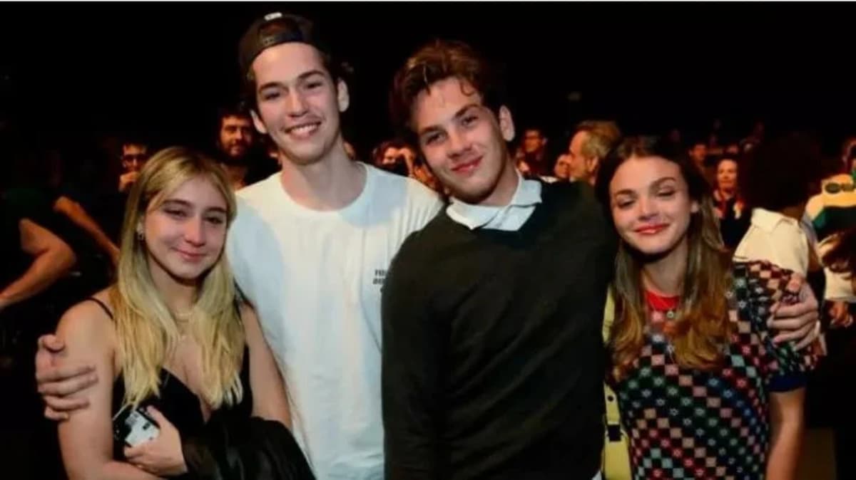 Pietro, filho de Murilo Benício e Giovanna Antonelli, assume namorada em evento do pai (Foto: Reprodução)
