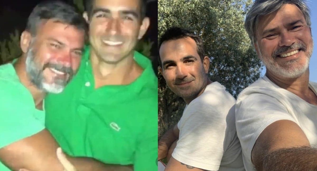 Leonardo Vieira e seu namorado Leandro, com quem tem uma relação de 15 anos 