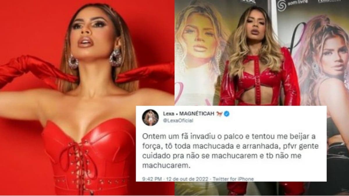 A cantora Lexa desabafa sobre fã que invadiu palco e tentou beijá-la 
