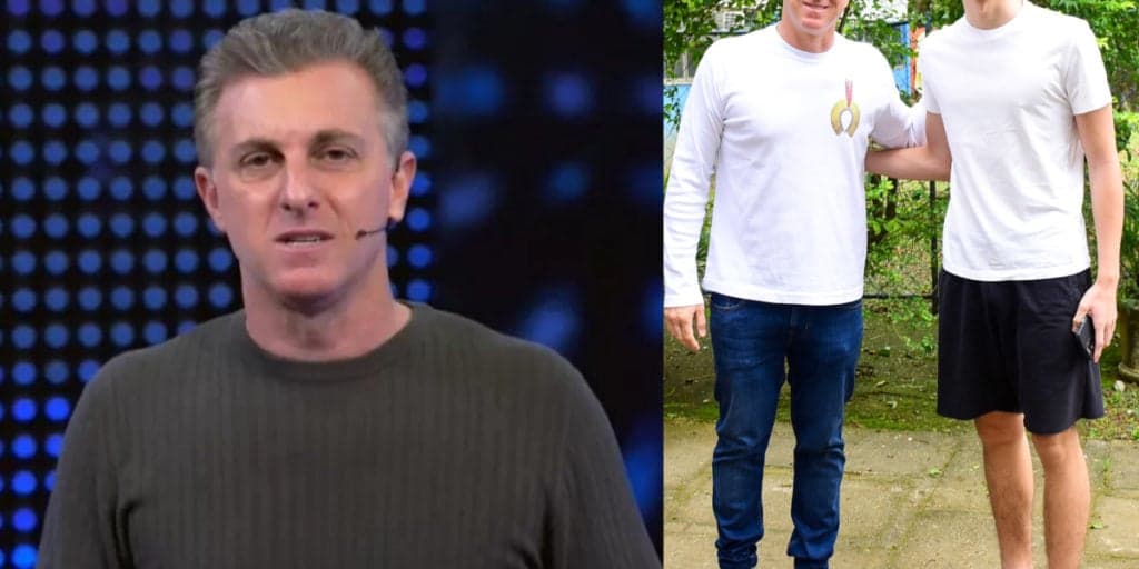 Luciano Huck faz rara aparição ao lado do filho e aparência do rapaz causa impacto: "Meu Deus gente...''