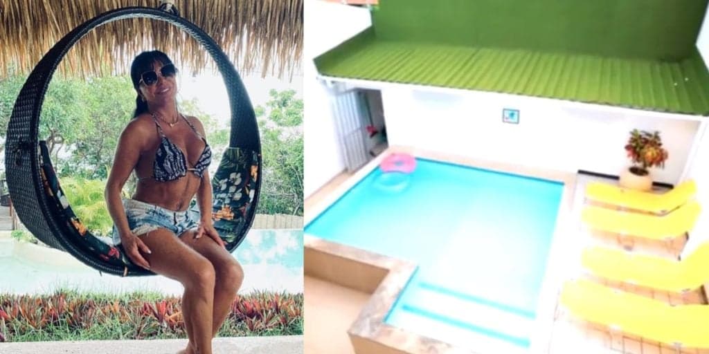 Piscina enorme, cozinha gourmet e decoração linda: a mansão maravilhosa de Gretchen é de cair o queixo