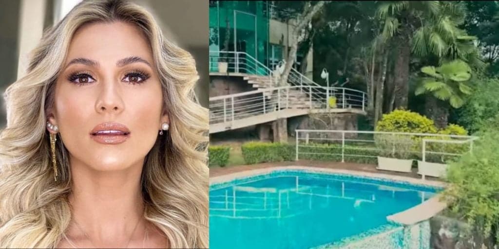 Piscina absurda, rodeada de verde e área de lazer enorme: a mansão luxuosa de Lívia Andrade é de cair o queixo
