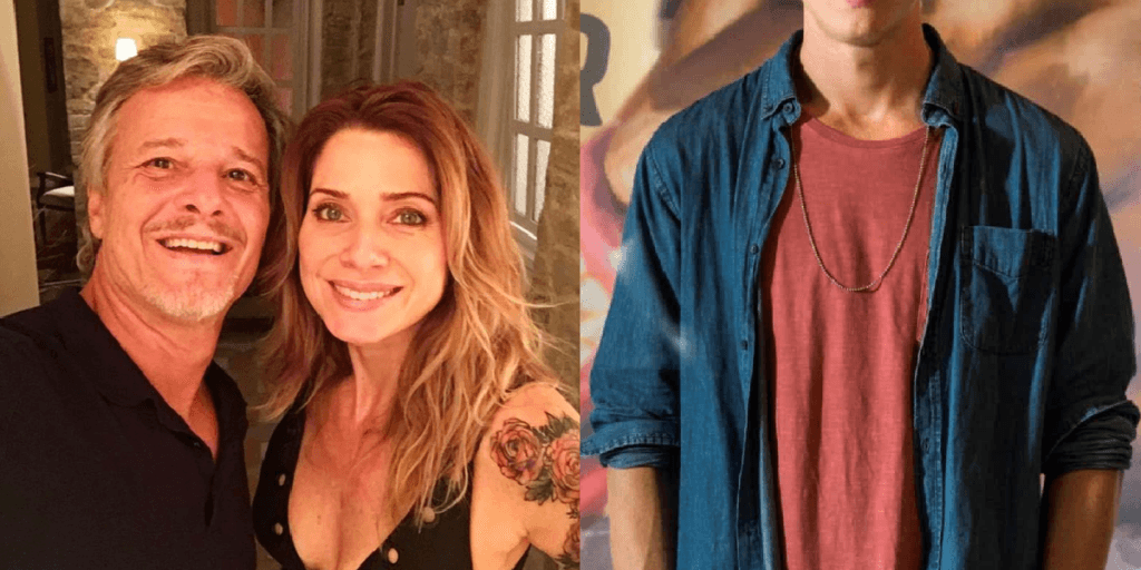 Filho de Marcelo Novaes e Letícia Spiller arranca camisa, mostra corpo trincado e é tido como o mais lindo