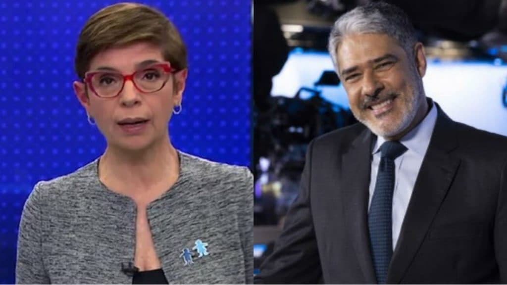 Renata Lo Prete, colega de Bonner na faculdade, é recatada e vive relacionamento com jornalista