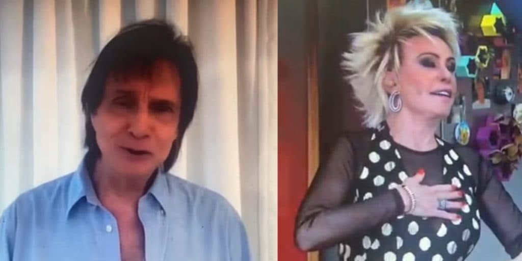 Roberto Carlos surge no Mais Você de Ana Maria, se declara na Globo e a faz levar mãos ao peito: "Te amo"