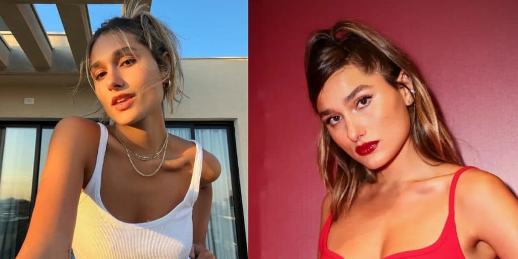 Com alça fininha e decote generoso, Sasha Meneghel prova que é uma das mulheres mais lindas do país