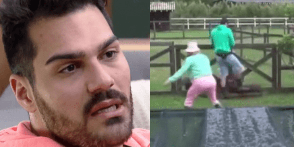 A Fazenda 14: Shay chuta porquinho e web se revolta: "Produção não fez nada"
