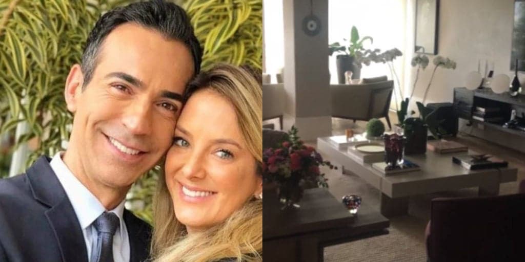 Mansão luxuosa que César Tralli e Ticiane moraram tem cozinha impecável, lareira e sala gigante; fotos