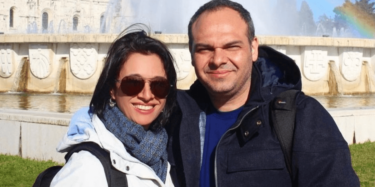 Cátia Fonseca com Rodrigo Riccó ( Foto Reprodução/Internet)