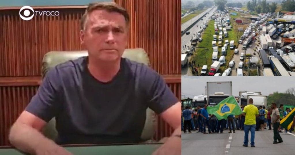Jair Bolsonaro ordena que bolsonaristas parem de paralisar rodovias e diz que está triste com o resultado das urnas