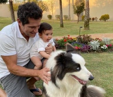 Cantor Daniel e Olívia, sua filha caçula – Foto:  Reprodução Instagram