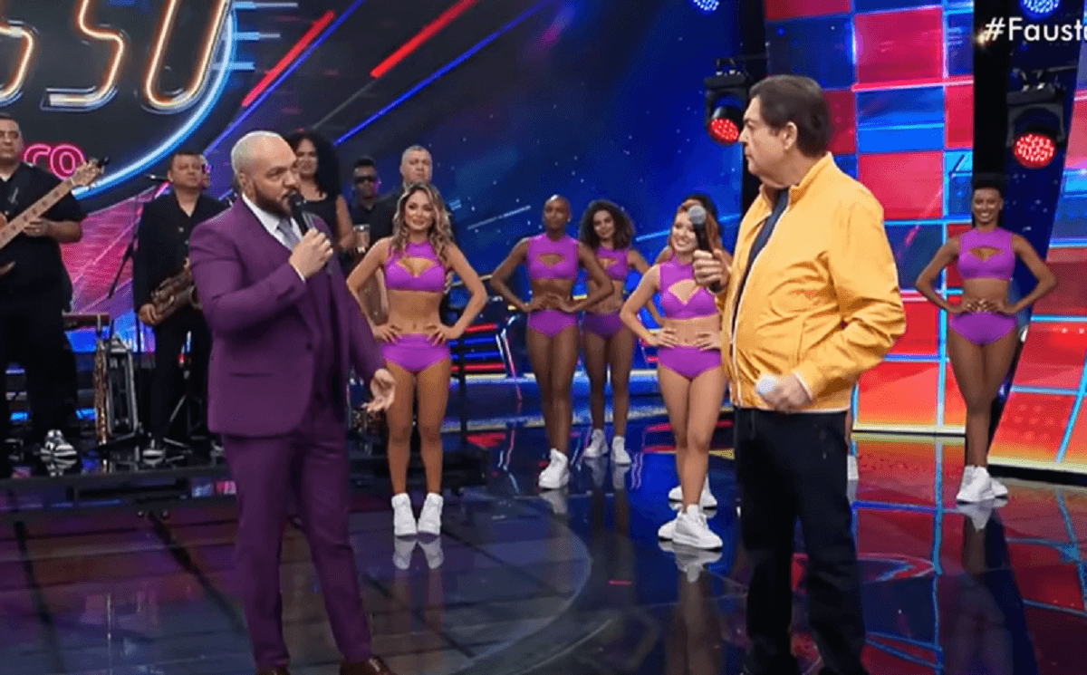 Belo esteve no Faustão na Band na última quinta- Foto: Reprodução/Band