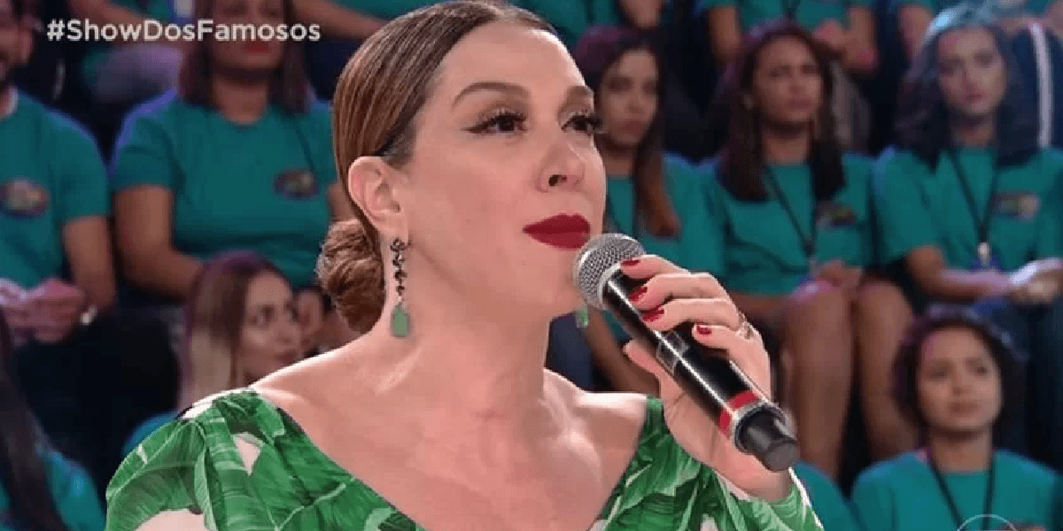 Claudia Raia no Domingão com Huck (Foto: Reprodução/ Globo) Claudia Raia no Domingão com Huck (Foto: Reprodução/ Globo)