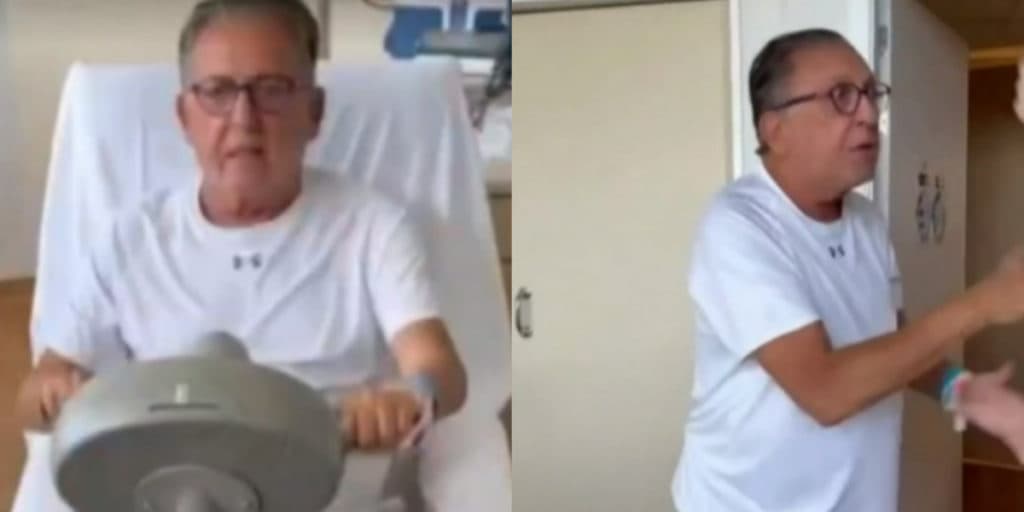 Mais Você impacta o Brasil com vídeo de Galvão Bueno internado e estado de saúde é dito: "Preocupado"