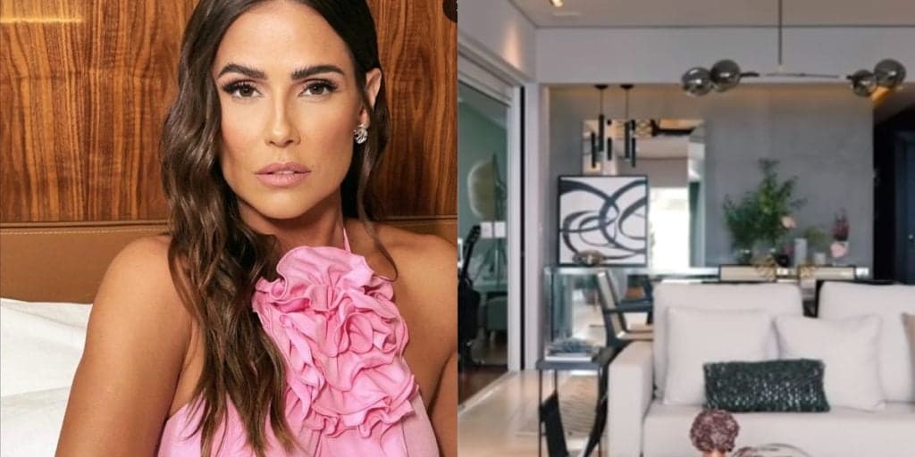 Conheça o apartamento luxuoso de Deborah Secco com vista para o mar, sala gigante e decoração de luxo